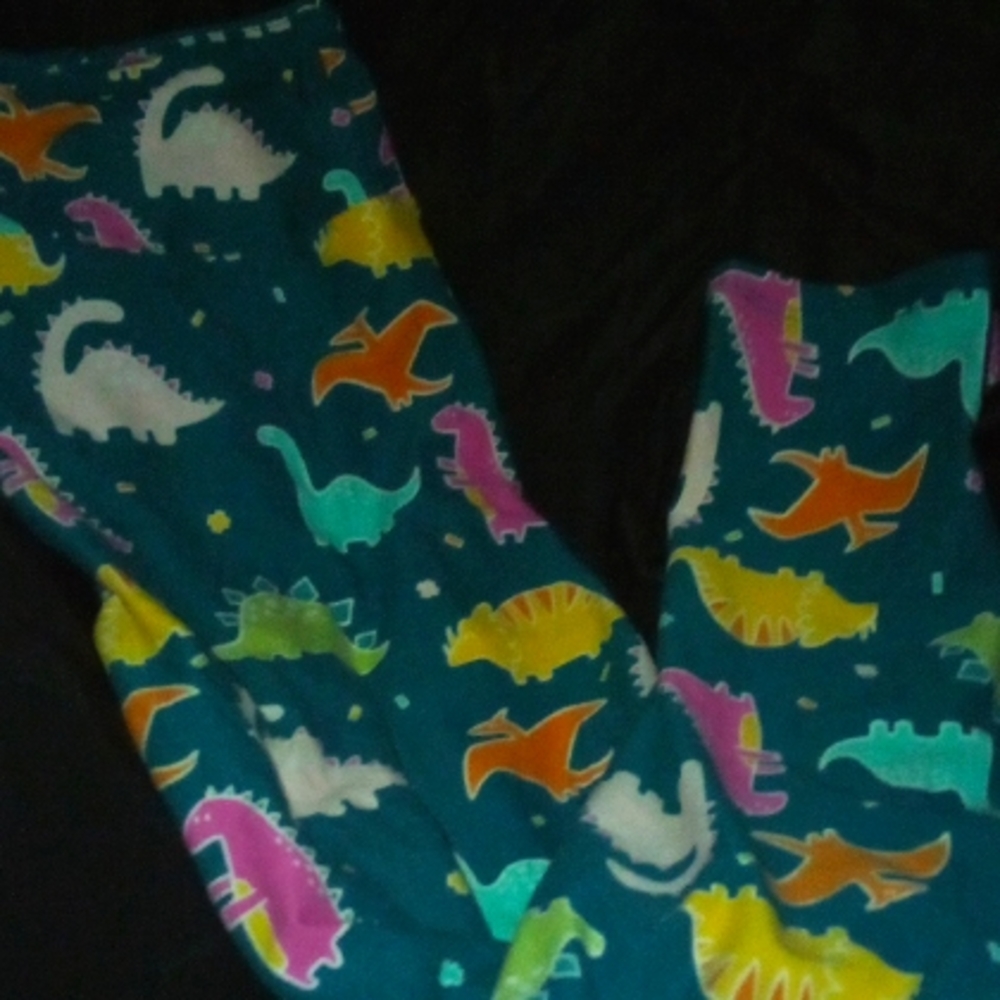 LuLaRoe Dinosaur leggings, one size (fits 0-12)